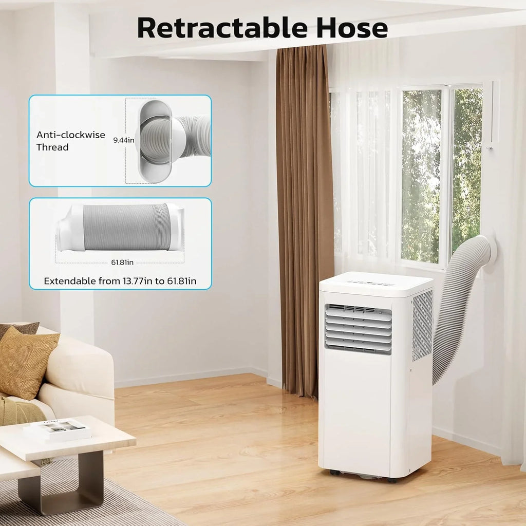 Climatiseurs portables ZAFRO 8 000 BTU, 4 modes, refroidissement rapide, économie d'énergie, télécommande, autonomie 24 h
