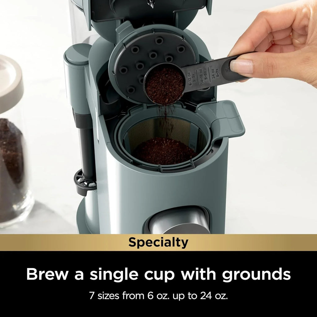 Ninja | Cafetière | Tasse unique | Infusion avec dosettes et mouture | Compatible K-Cup | 4 méthodes d'infusion