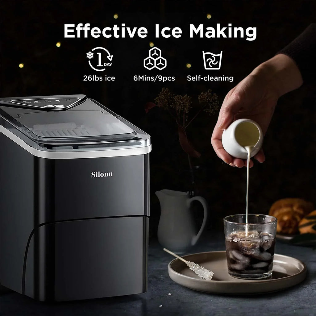 Machine à glace à mâcher Silonn avec fonction autonettoyante