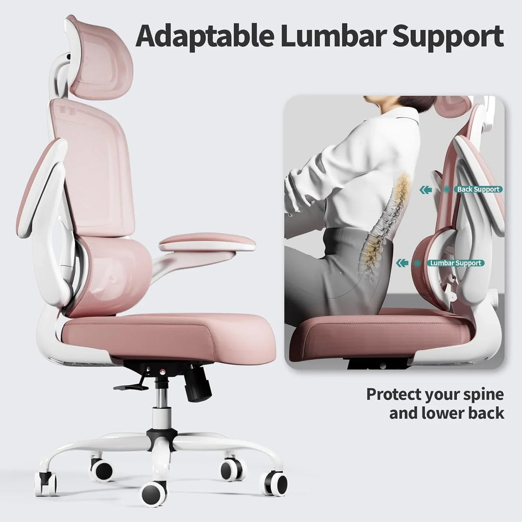 Chaise de bureau ergonomique TRALT, 150 kg, chaise de jeu à domicile avec roulettes