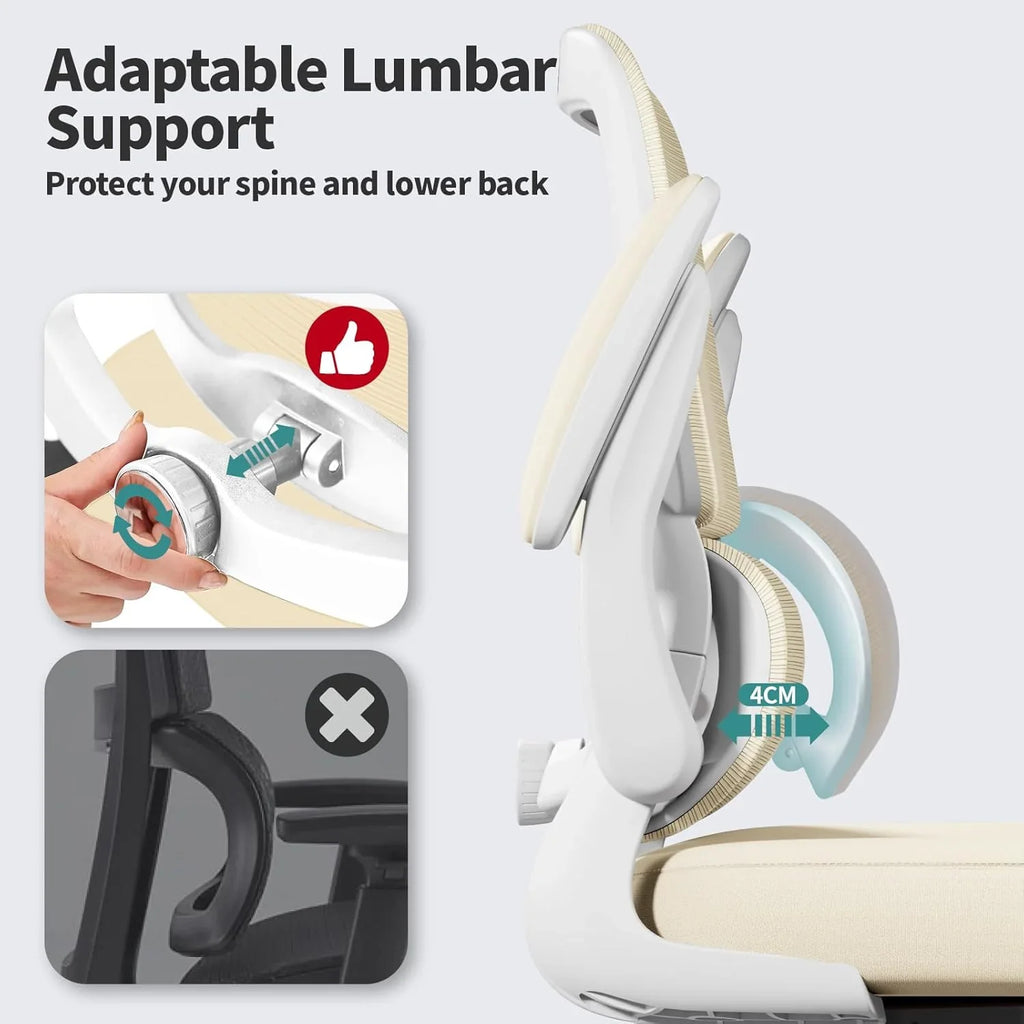 Chaise de bureau ergonomique TRALT, capacité de 150 kg, en maille, avec roulettes