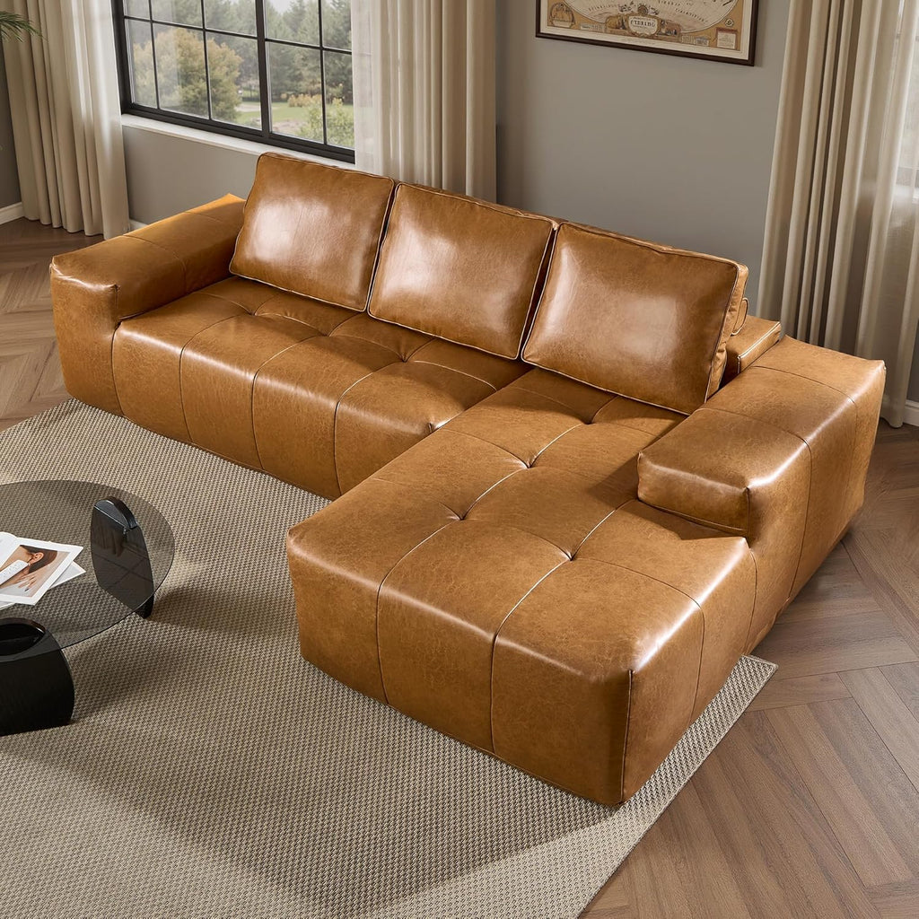 Canapé Ovios 104" Cloud Section Fauteuil en L, canapé modulaire moderne