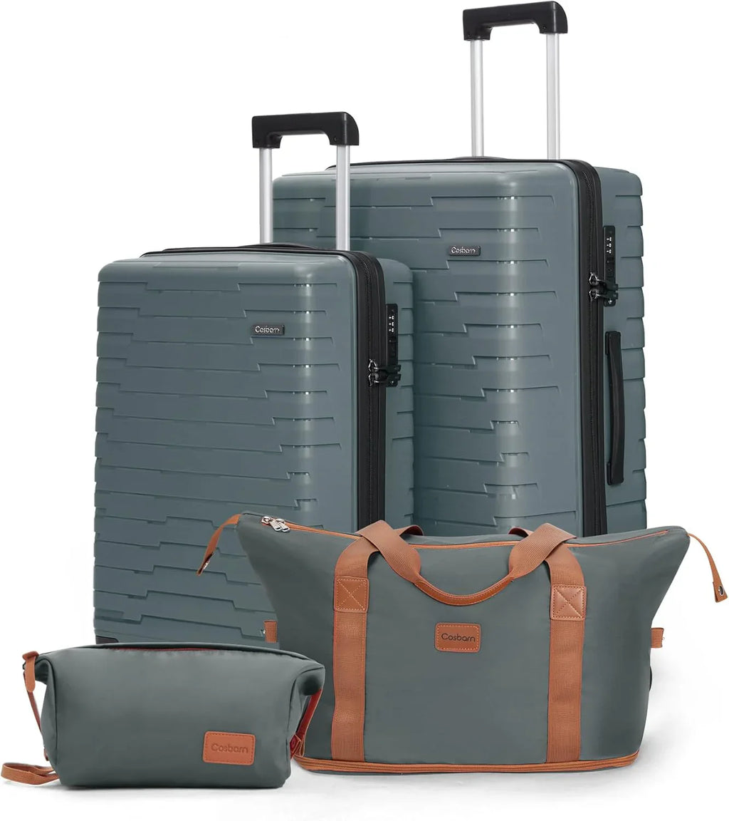 Ensemble de 5 bagages à roulettes, valise rigide en ABS avec roulettes pivotantes