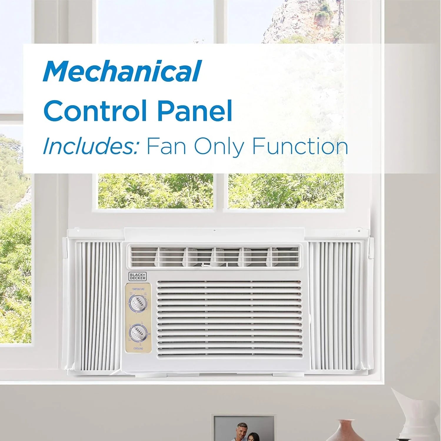 Climatiseur de fenêtre BLACK+DECKER 5000 BTU, refroidit jusqu'à 150 pi2.