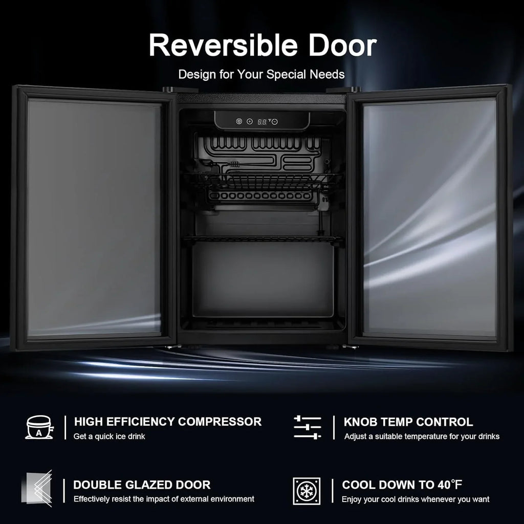 Refroidisseur à vin Antarctic Star 26 bouteilles 130 canettes Réfrigérateur à boissons Mini refroidisseur à vin