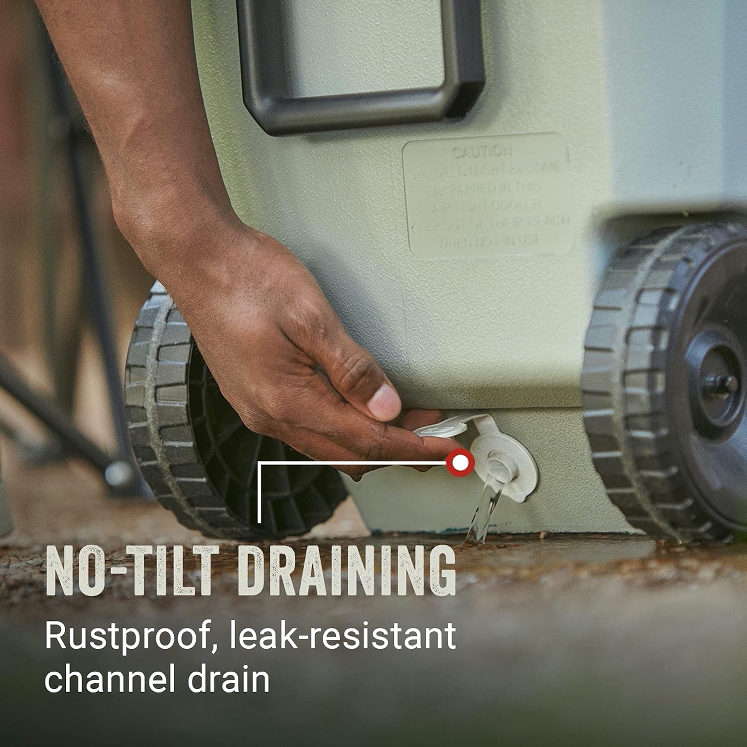 Glacière portable isotherme à roulettes Coleman, glacière rigide d'extérieur étanche, conserve la glace jusqu'à 5 jours, 100 litres