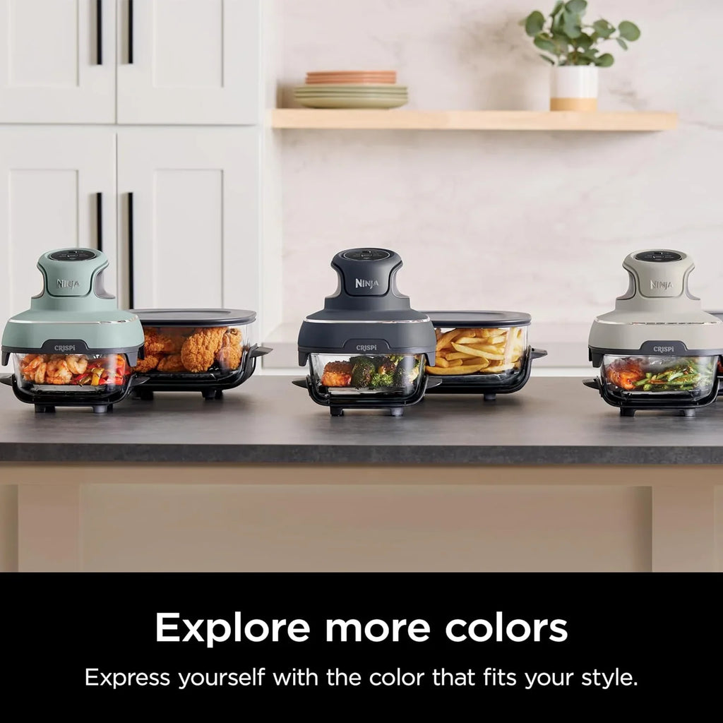 Ninja Crispi Friteuse à air portative en verre 4-en-1