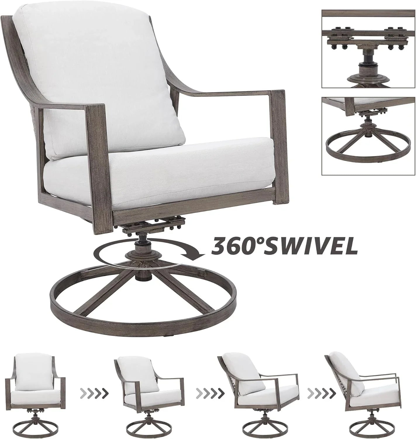 Ensemble table et chaises de salle à manger d'extérieur 5 pièces NATURAL EXPRESSIONS