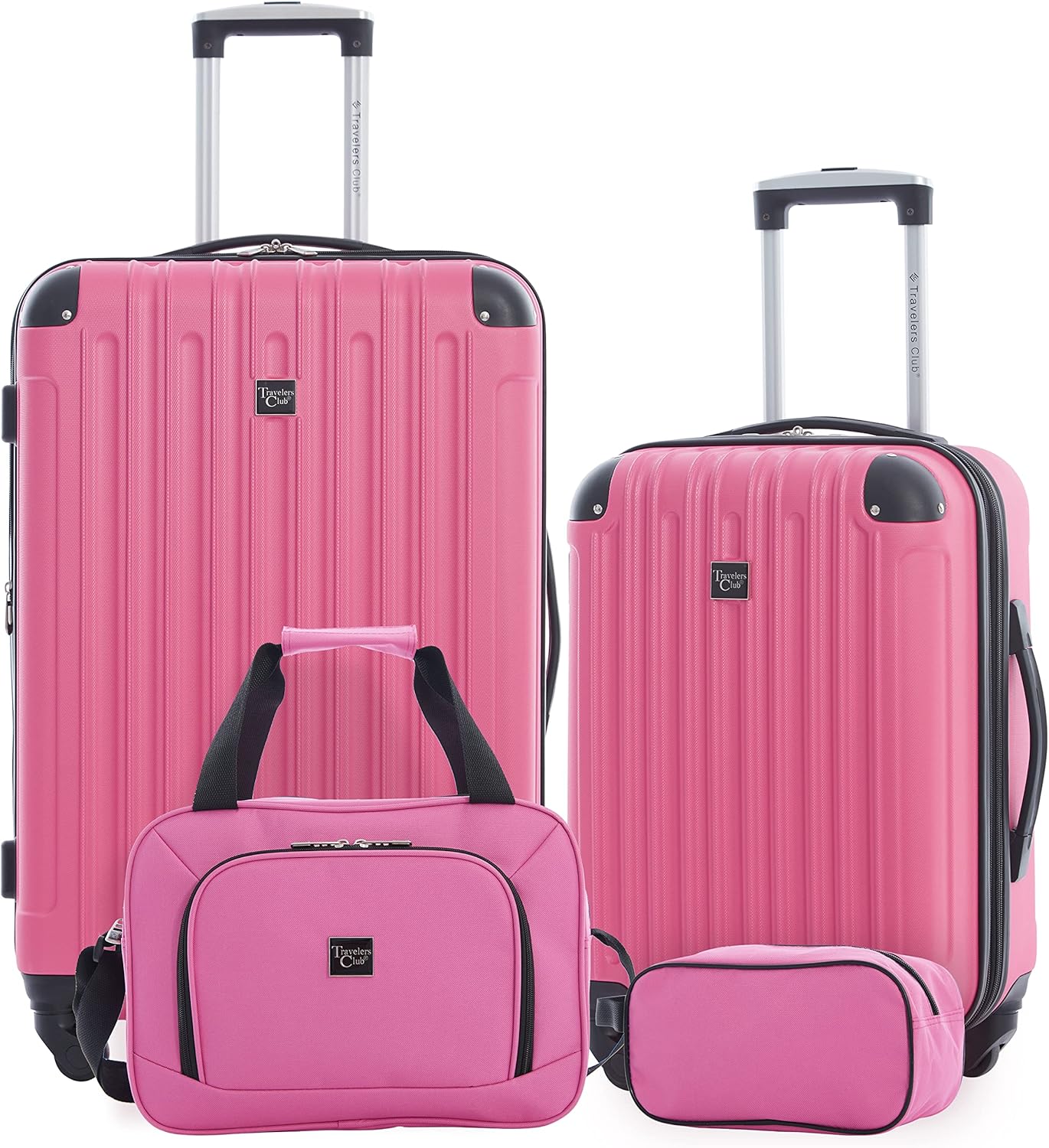 Valises de voyage rigides, lilas, lot de 4