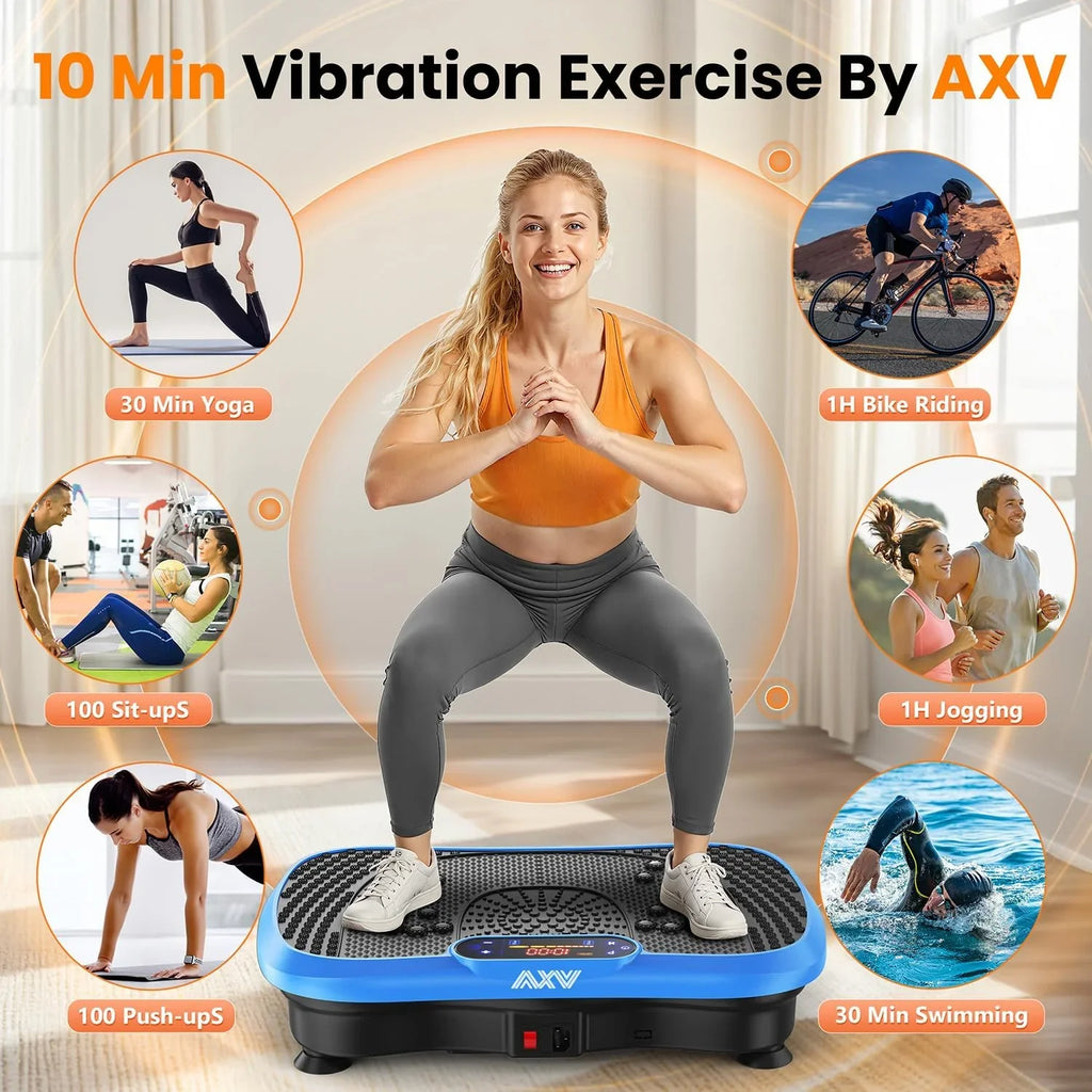 Plateforme de fitness à plateforme vibrante AXV Convient aux hommes et aux femmes pour perdre du poids et brûler les graisses à la salle de sport