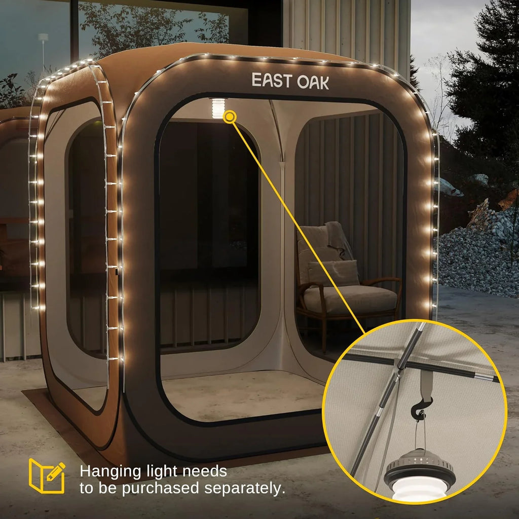 Tente moustiquaire EAST OAK, moustiquaire portable, 3 x 3 m, avec sac de transport