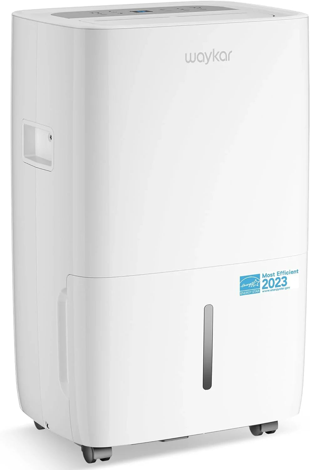 Déshumidificateur Waykar de 2 000 pi² pour la maison et les sous-sols, avec drainage automatique ou manuel, réservoir d'eau de 0,66 gallon