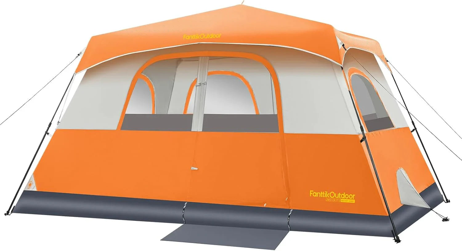 Tente de camping portable pour 4/6/8/10 personnes avec cabine instantanée et résistante à la pluie et au vent