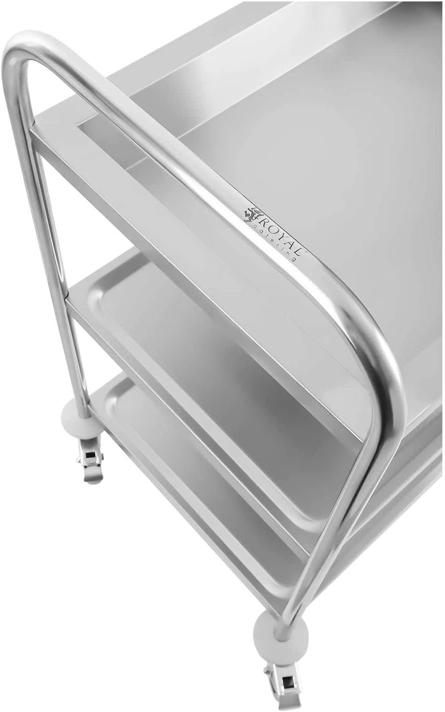Royal Catering Chariot de cuisine RCSW 3 avec 3 étagères