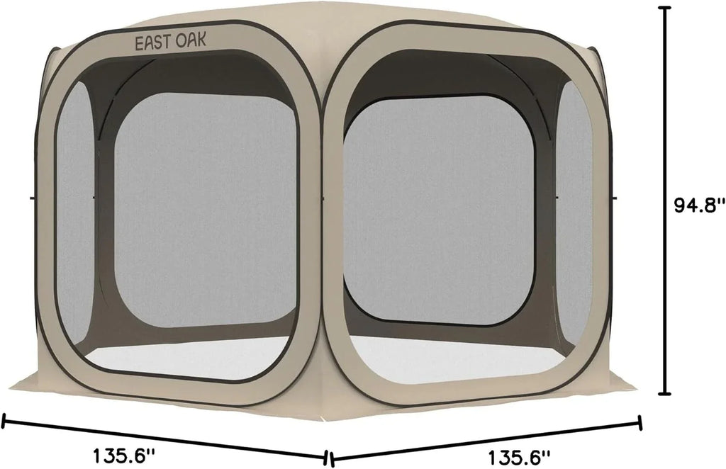 Tente moustiquaire EAST OAK, moustiquaire portable, 3 x 3 m, avec sac de transport
