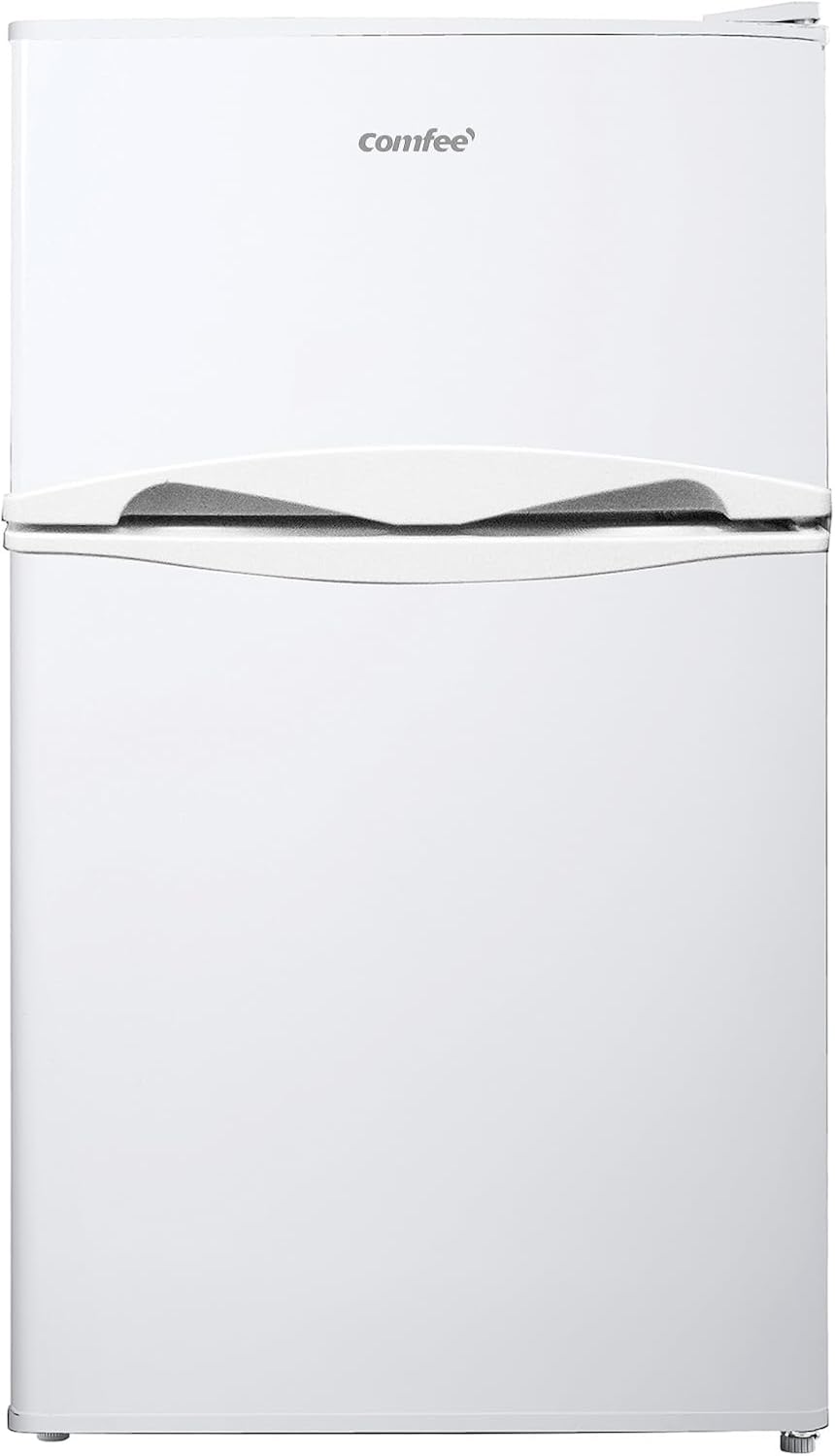 Réfrigérateur-congélateur sous-sol 87 L Compact Avec éclairage Clayettes amovibles Thermostat réglable Porte réversible