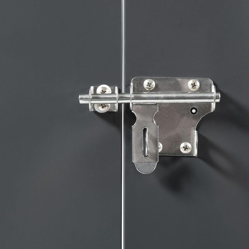 Abri de jardin en métal avec coffre de rangement pour vélos et outils - 210 x 130 x 105 cm