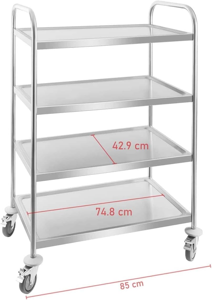 Royal Catering Chariot de cuisine RCSW 3 avec 3 étagères