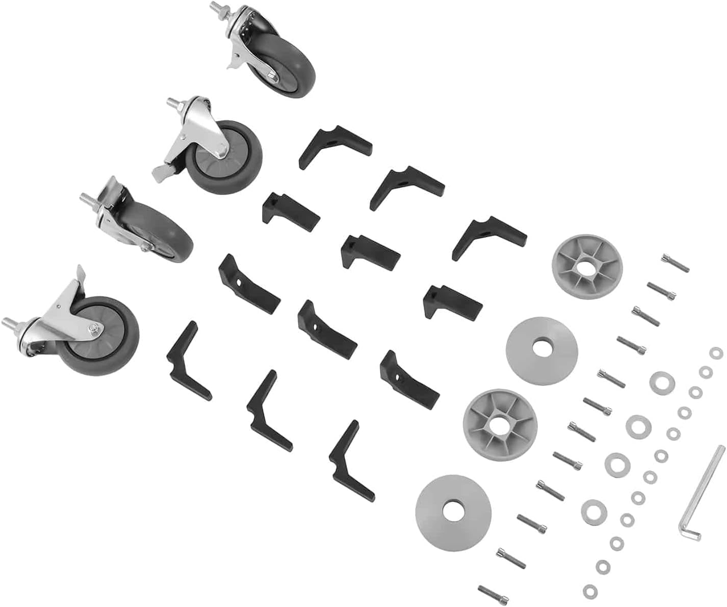 Royal Catering Chariot de cuisine RCSW 3 avec 3 étagères