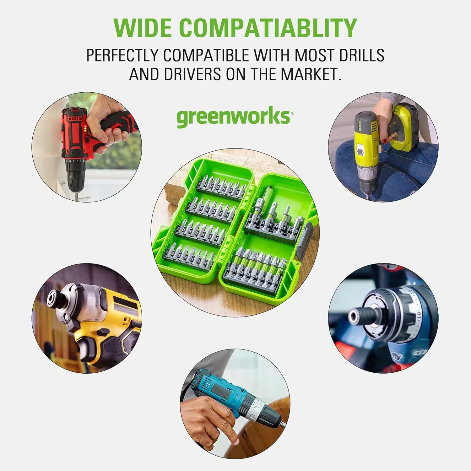 Perceuse-visseuse à percussion sans fil 24 V, kit combiné d'outils électriques