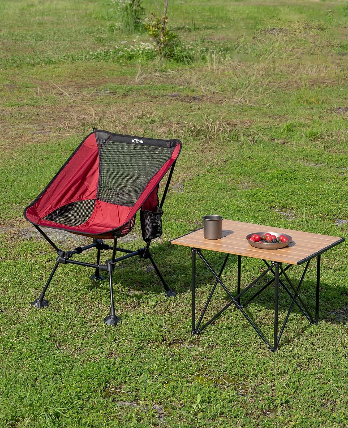 Chaise de plage pliante de camping compacte et ultralégère