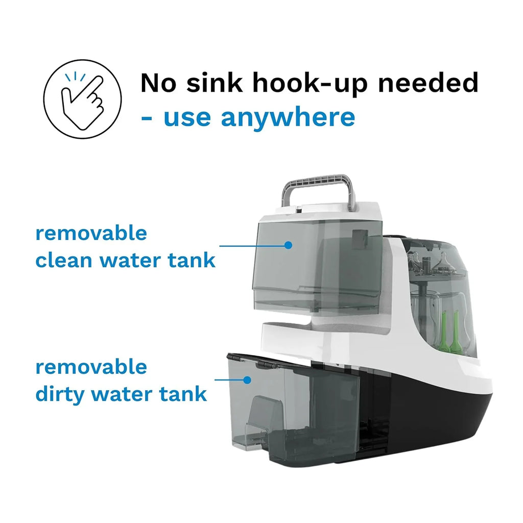 Bottle Washer Pro - Lave-biberons, stérilisateur et sèche-biberons - Machine tout-en-un pour nettoyer les biberons, les pièces de tire-lait et les gobelets