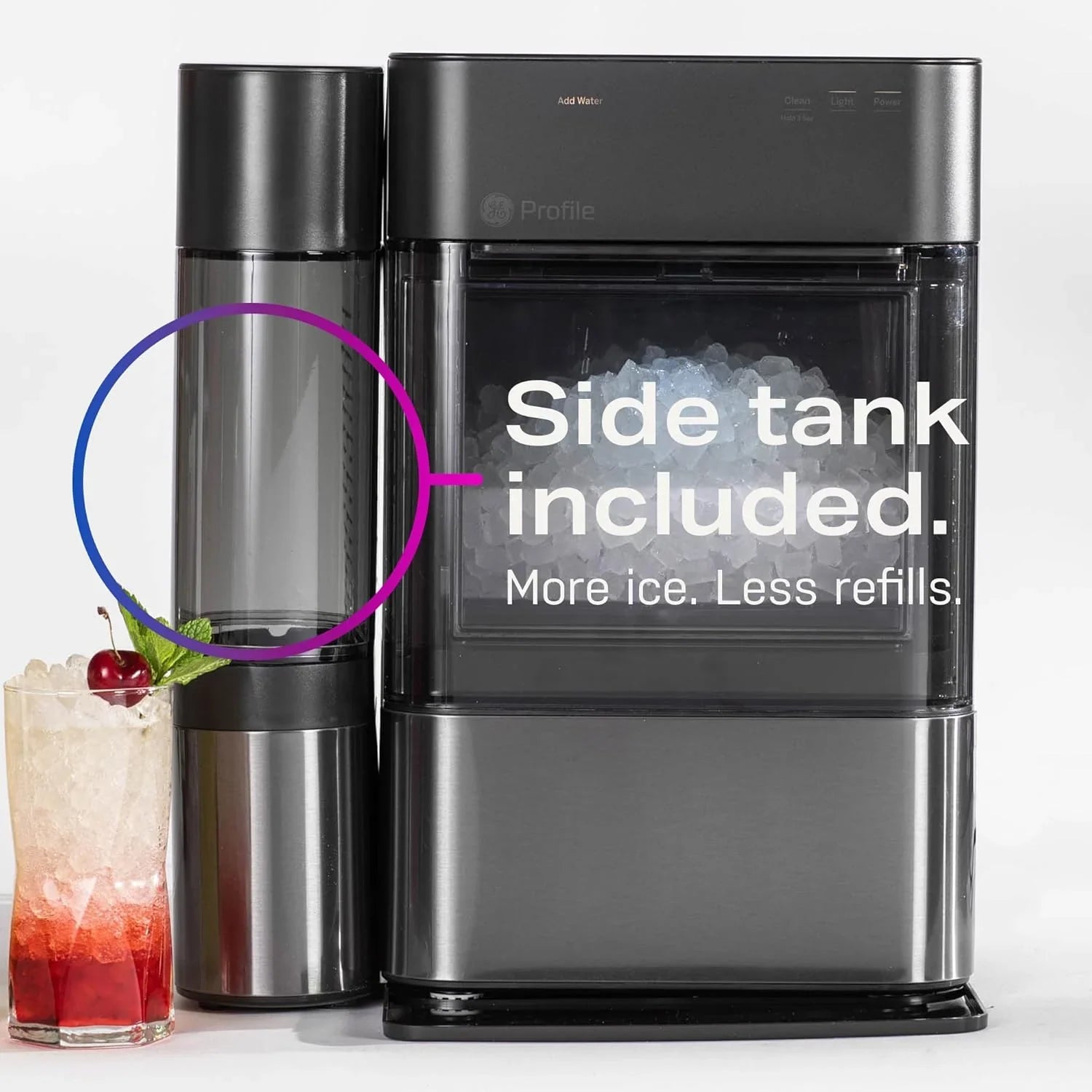 Machine à glaçons GE Profile Opal 2.0 avec réservoir d'eau de 0,75 gallon