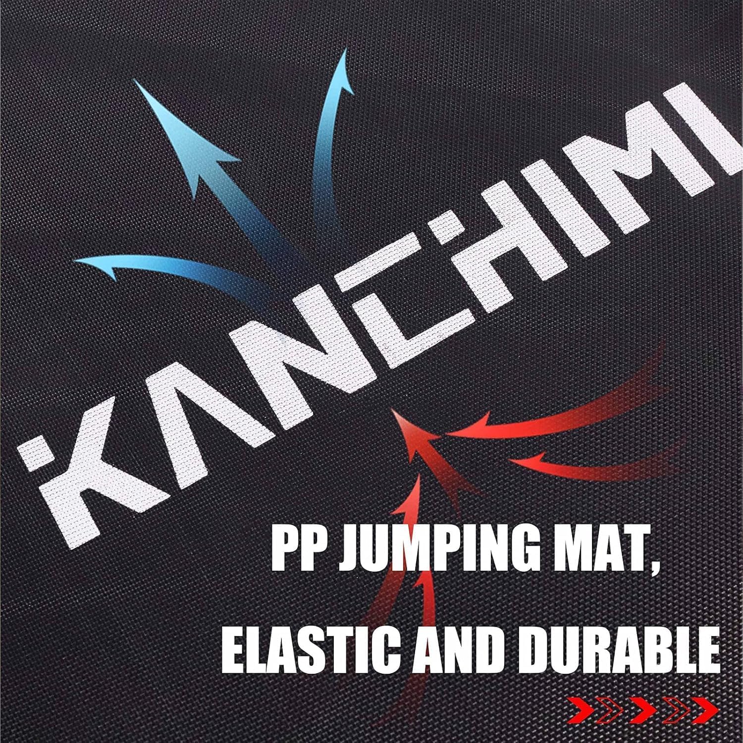 Kanchimi Mini Trampoline d'entraînement pliable de 40" à 48" avec poignée, charge maximale de 330 lb