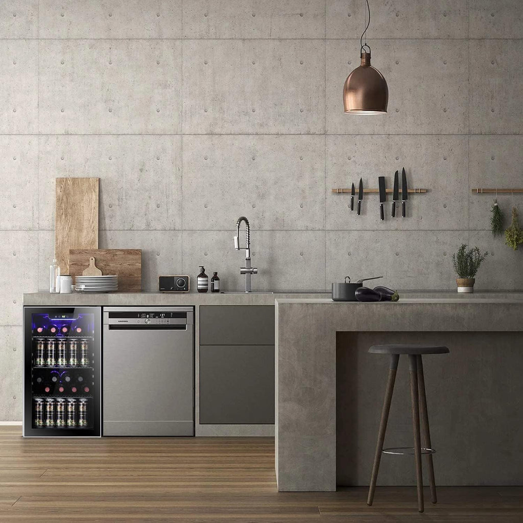 Refroidisseur à vin Antarctic Star 26 bouteilles 130 canettes Réfrigérateur à boissons Mini refroidisseur à vin