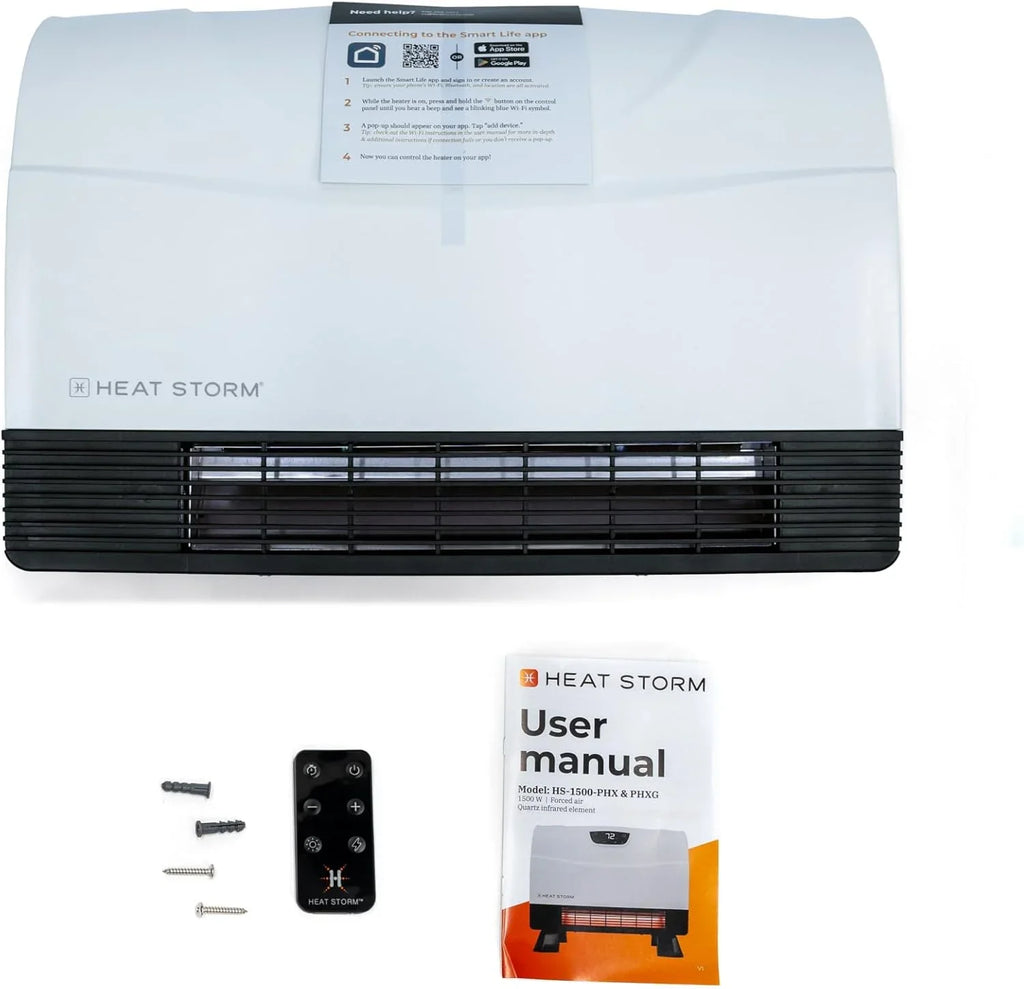 Chauffage infrarouge mural Wi-Fi HS-1500-PHX-WIFI