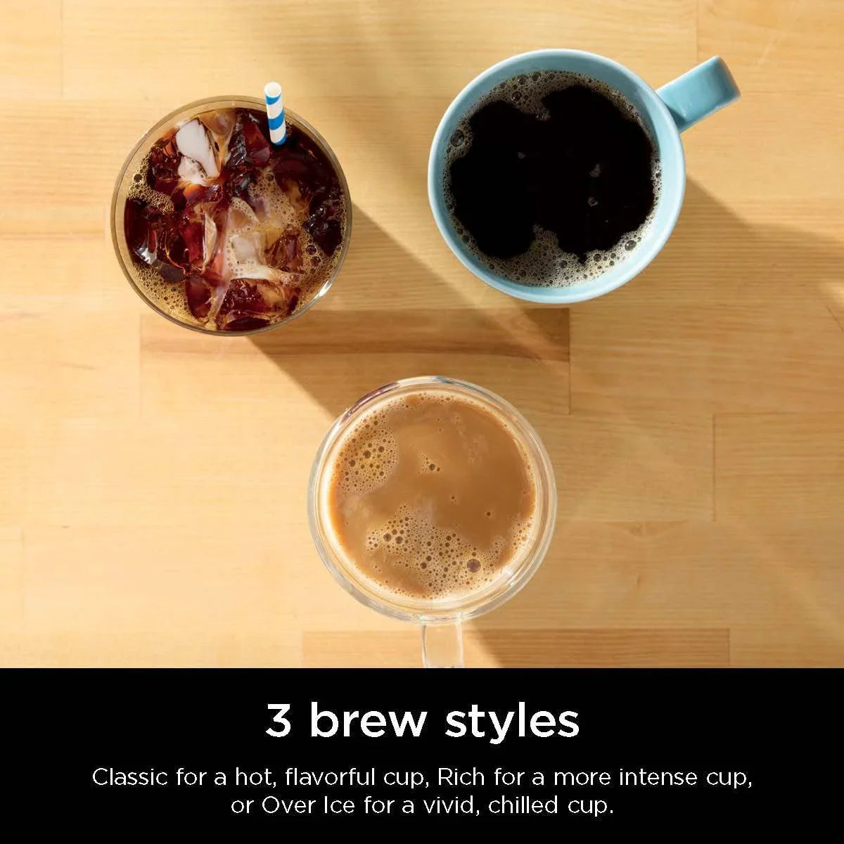 Cafetière mono-tasse Ninja Pods & Grounds, compatible avec les dosettes de café K-Cup