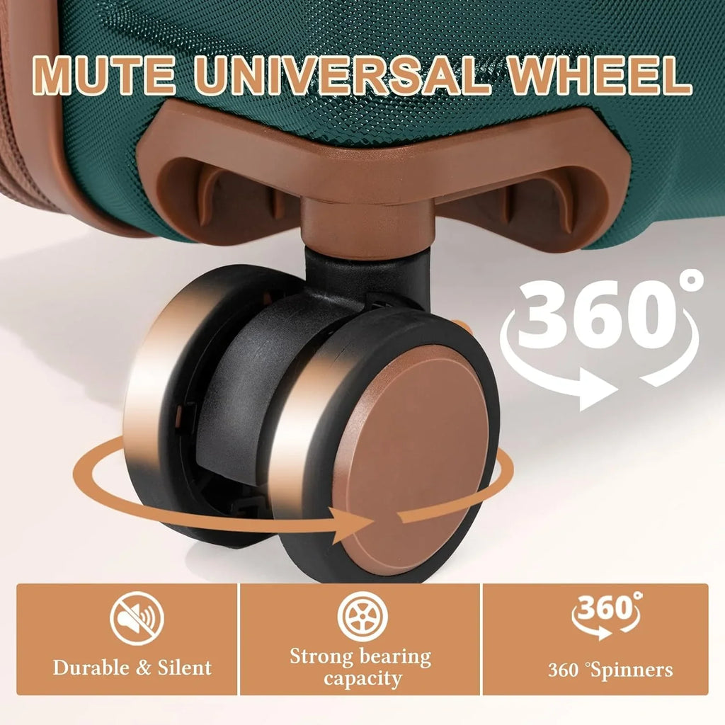 Ensemble de bagages 5 pièces valise extensible 22x14x9 certifié aviation ensemble de voyage étanche durable