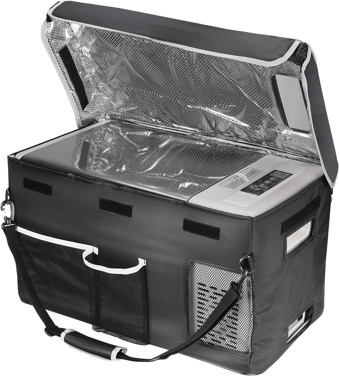 Réfrigérateur BougeRV 12 V pour voiture, congélateur portable de 23 litres, compresseur, 12/24 V CC, 110-240 V CA