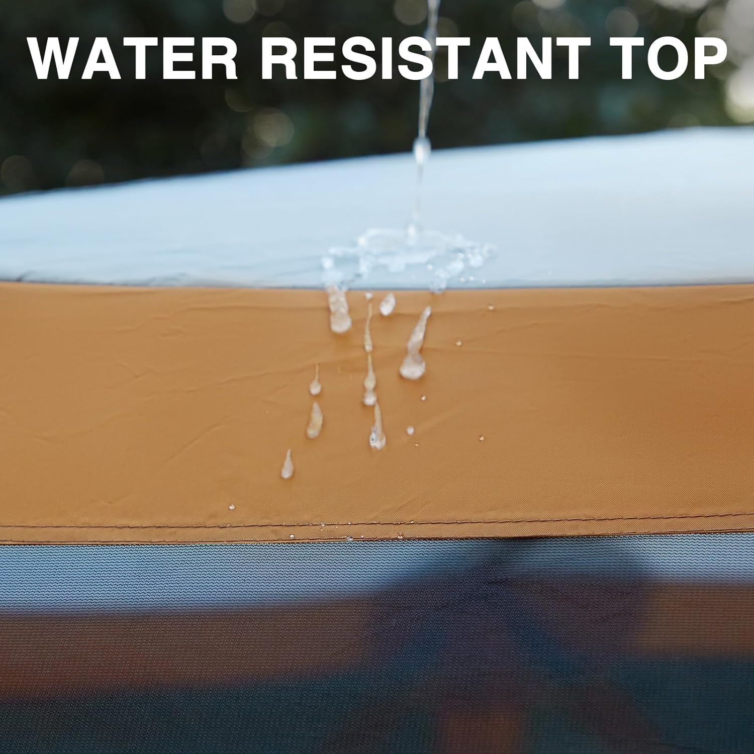 Tente de camping à moustiquaire escamotable 3,5 x 3 m, tonnelle à moustiquaire instantanée avec filet, abri portable