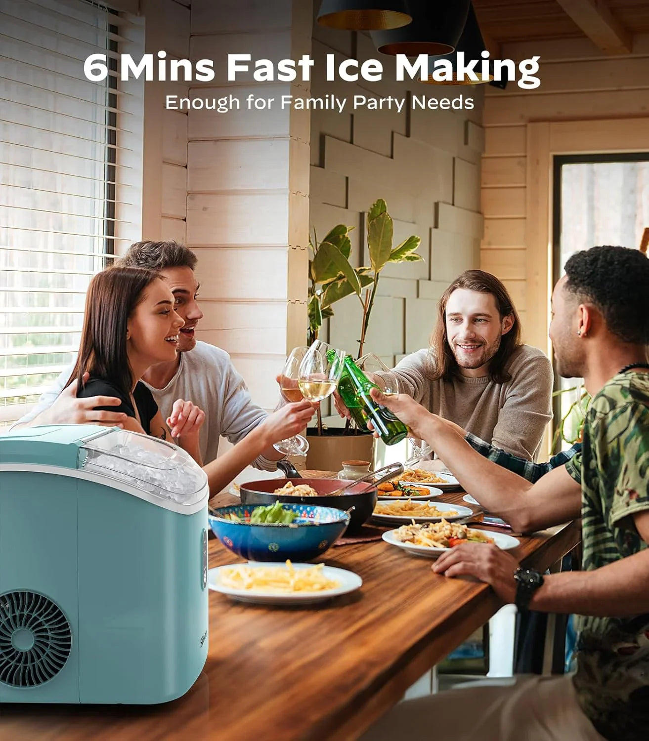 Machine à glace à mâcher Silonn avec fonction autonettoyante