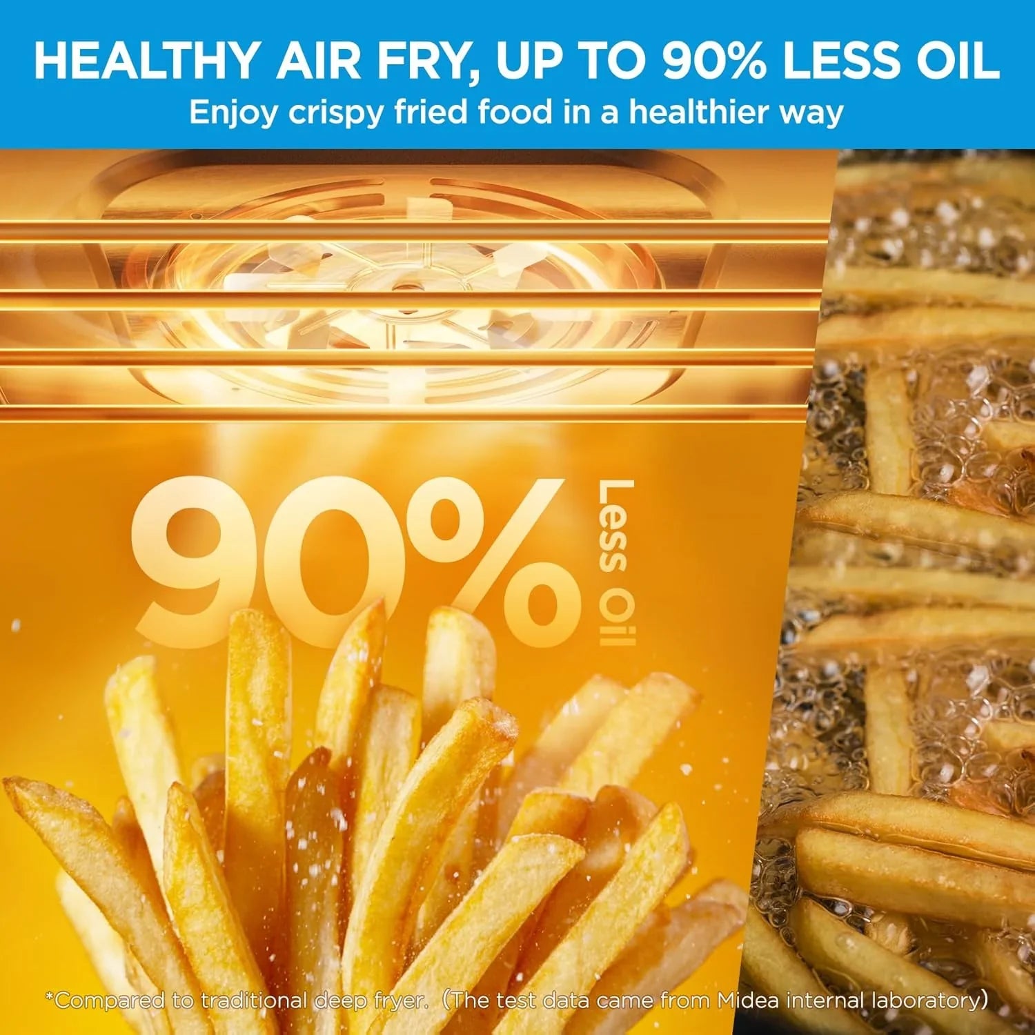 Grille-pain à porte française Flexify, combiné friteuse à air, 26,4 litres, très grand four de comptoir à friteuse à air, combiné 10 en 1