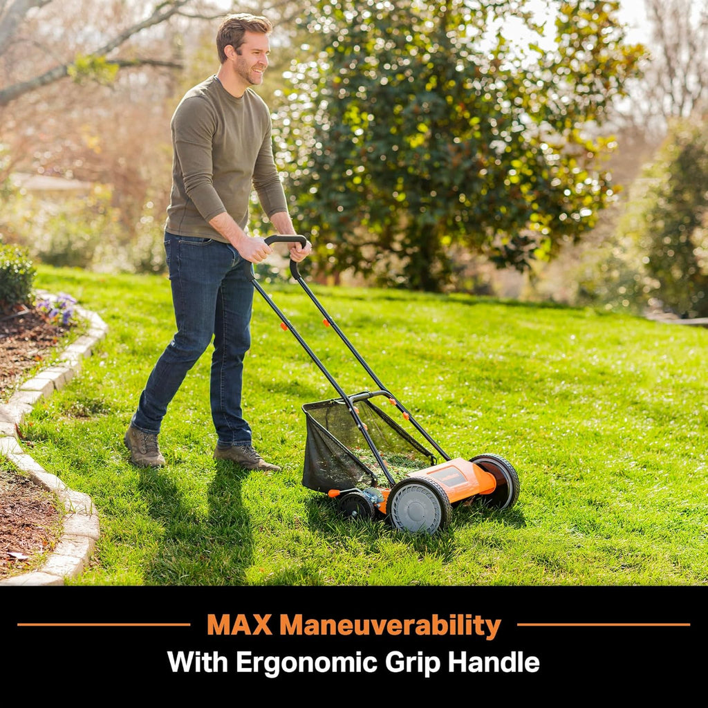 Tondeuse à gazon à poussée LawnMaster LMRM1801 18 pouces 5 lames