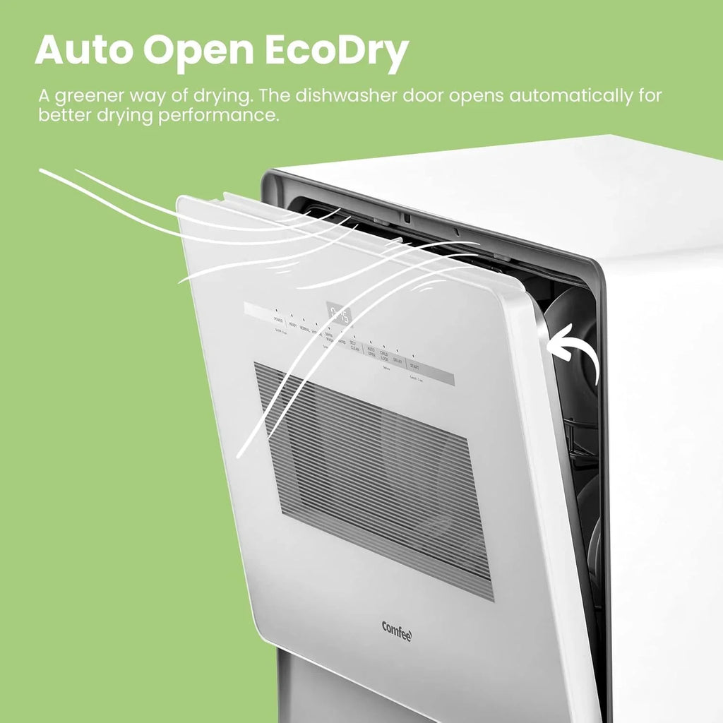 Lave-vaisselle portable de comptoir COMFEE avec réservoir d'eau intégré de 5 L