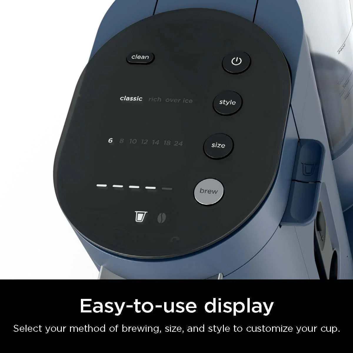 Cafetière mono-tasse Ninja Pods & Grounds, compatible avec les dosettes de café K-Cup