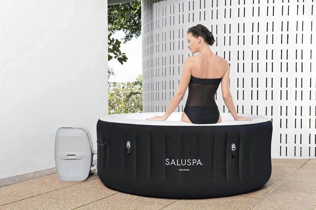 Spa gonflable Bestway SaluSpa Miami EnergySense AirJet (180 x 66 cm) | Spa portable avec 2 housses