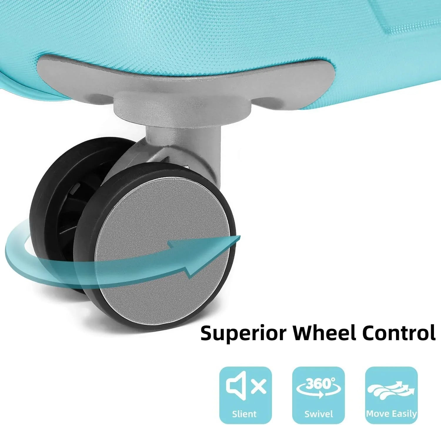 Ensemble de bagages à main légers et extensibles à coque rigide de 6 pièces