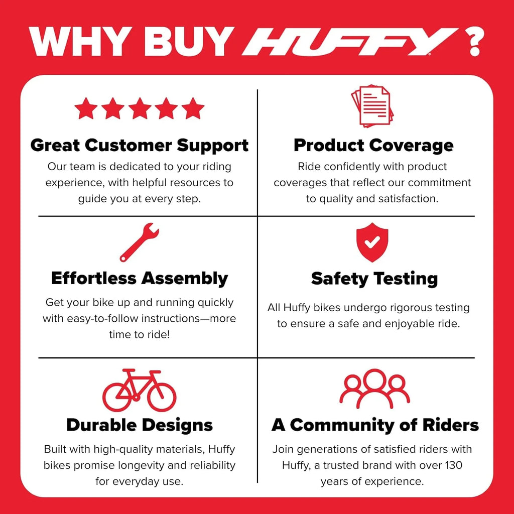 VTT semi-rigide Huffy Stone Mountain, pour garçons/filles/hommes/femmes, tailles 20"/24"/26"