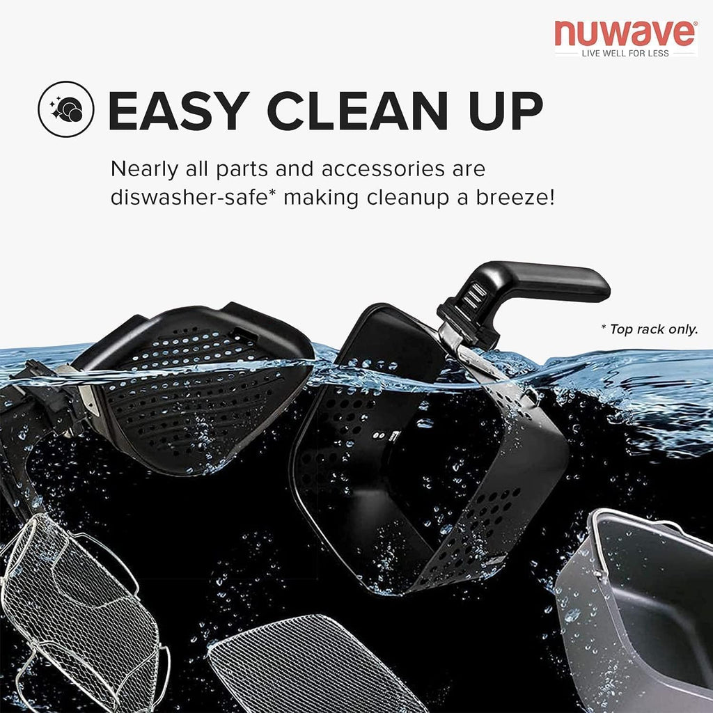 La friteuse à air/four Nuwave Brio 15,5 Qt réchauffe, cuit et déshydrate rapidement les aliments