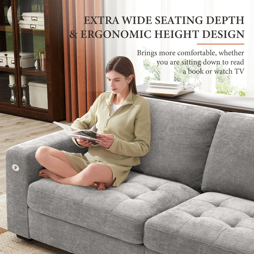 Canapé modulaire moderne en forme de U de 146 pouces d'ihanherry