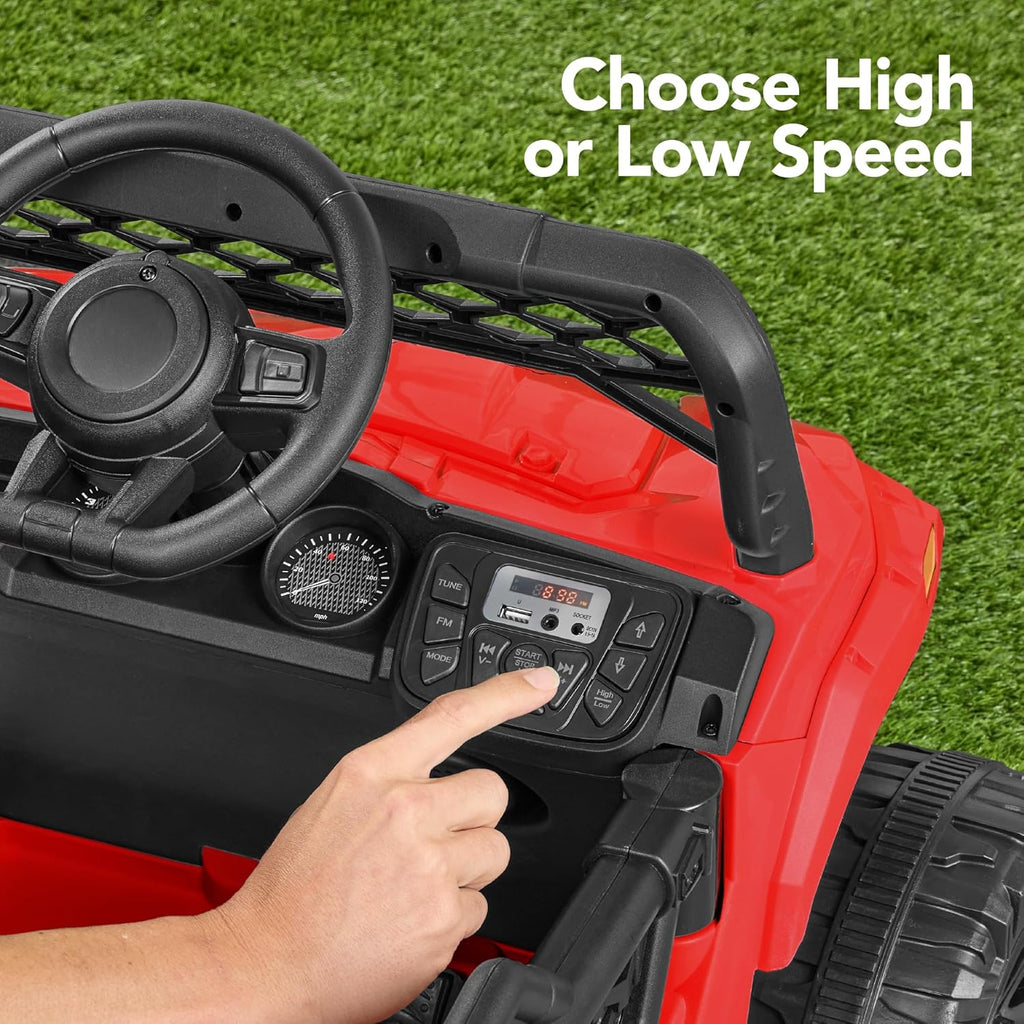 Voiture électrique UTV noire pour enfants