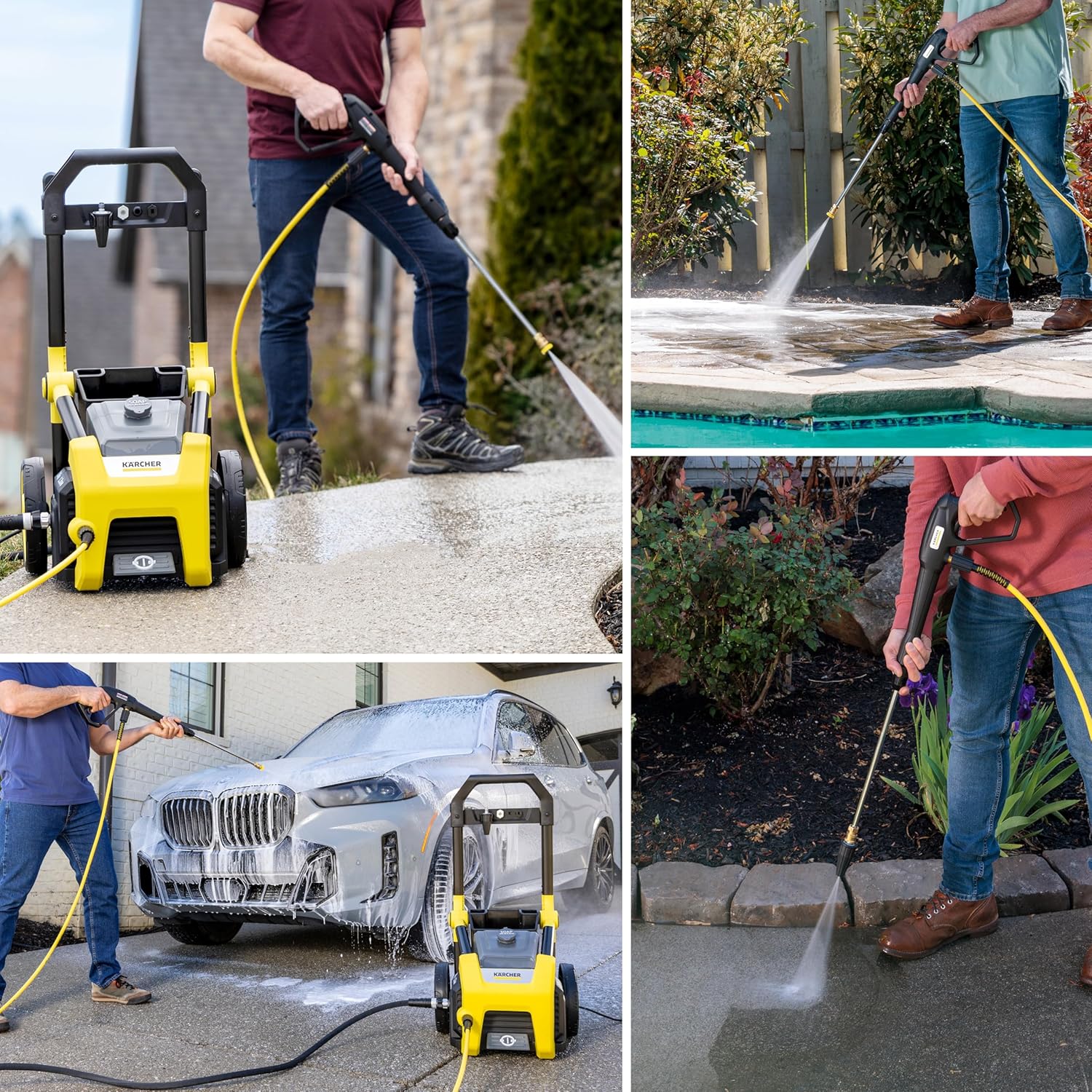 Nettoyeur haute pression Kärcher K1700 3 buses, boîte à détergent