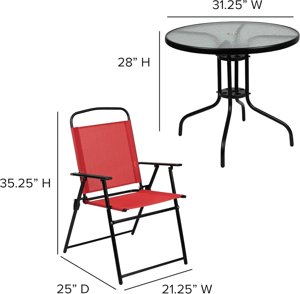 Ensemble de jardin 6 pièces EMMA + OLIVER marron
