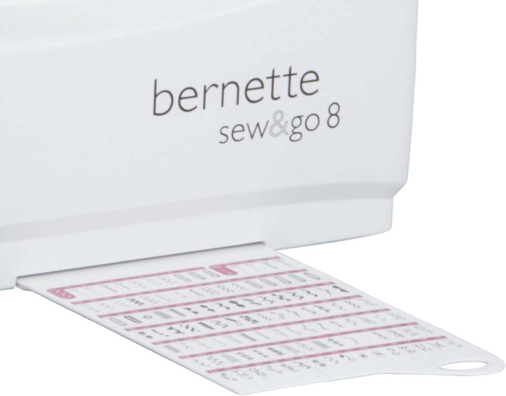 Bernette Sew&amp;GO8 computergestuurde naaimachine met 197 naaiprogramma's, vrije arm, multifunctioneel scherm, naaien, patchwork, quilten, wit 