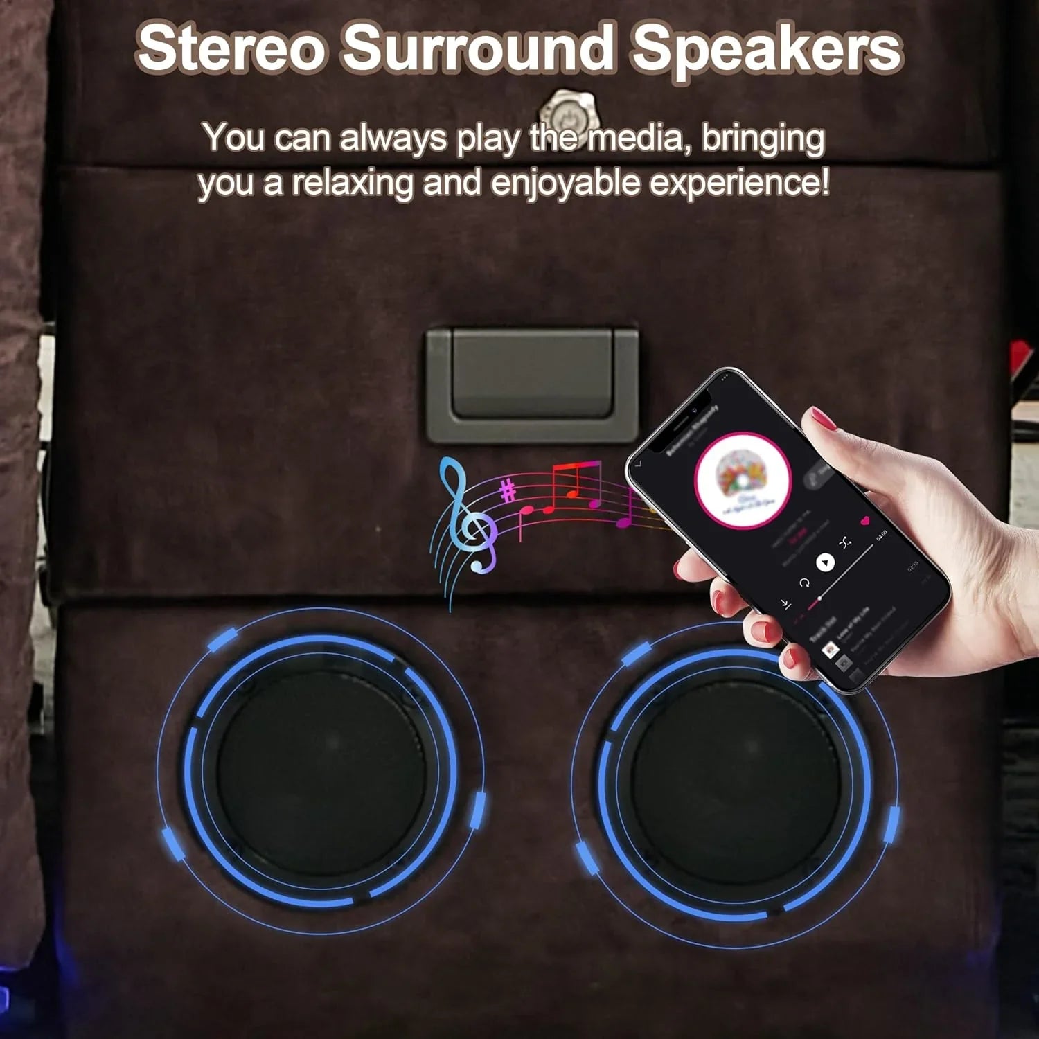 Canapé inclinable électrique TUNYI avec fonctions massage et chauffage, siège home cinéma avec console, canapé inclinable électrique pour camping-car