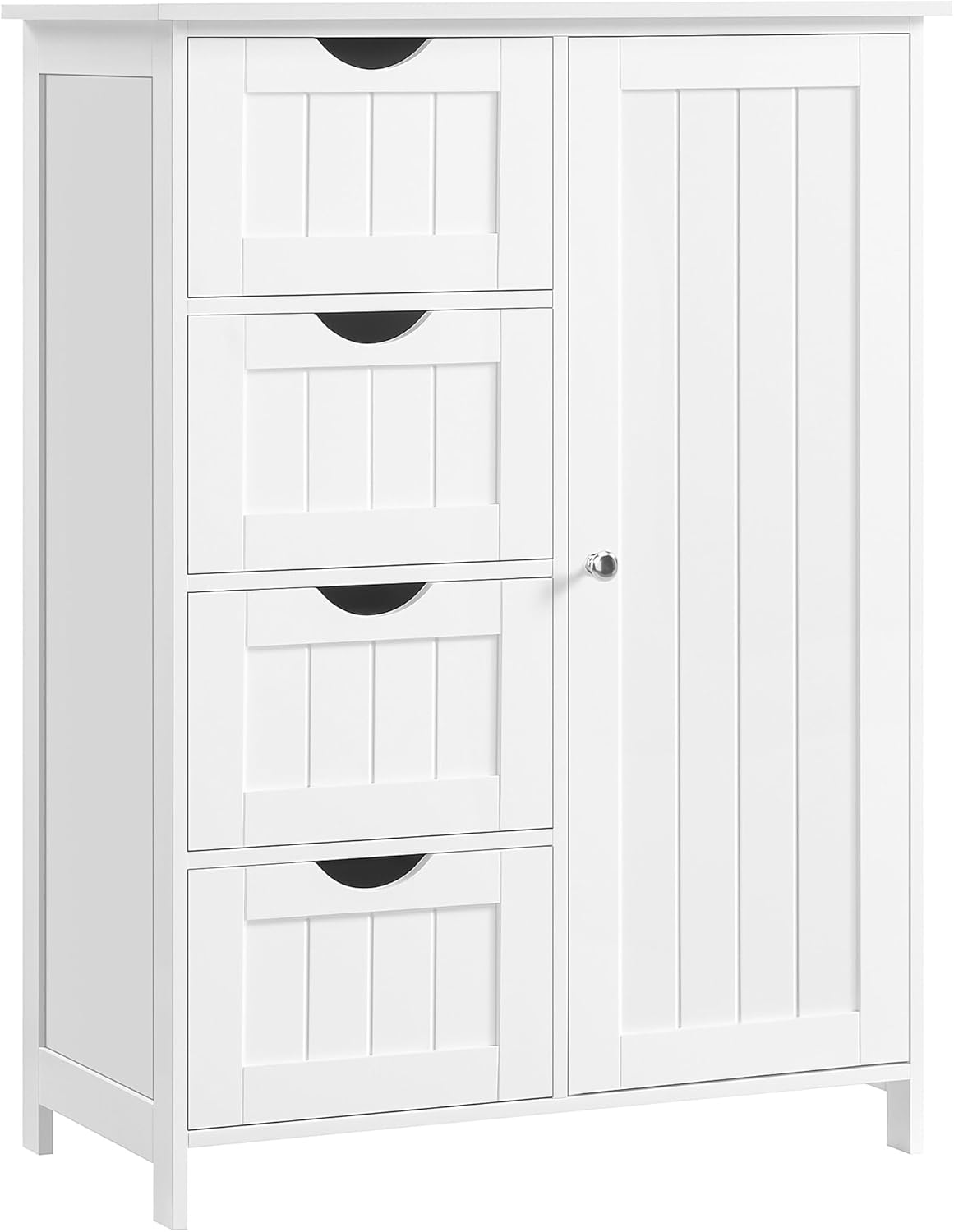VASAGLE LHC041C02 Armoire de rangement pour salle de bain avec porte et étagères réglables